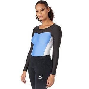 Puma XTG Ultramarine Blue Swimwear Bodysuit Size S NWT